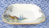 Shelley Cottage 2 Serving Bowl Art Deco Queen Anne Thatched Cottage 8.25 Inch