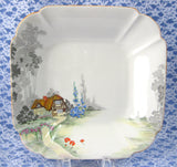 Shelley Cottage 2 Serving Bowl Art Deco Queen Anne Thatched Cottage 8.25 Inch