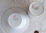 Shelley England Art Deco Crabtree Cup and Saucer Coffee 1930s Demitasse