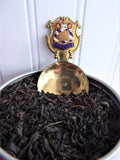 Torquay Tea Caddy Spoon 1930s Devon Brass Tea Scoop Enamel Shield Finial