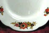 Wedgwood Richelieu Oval Platter Black Rust Serving 1930s Large Dinner Holiday