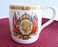 Mug King George V And Queen Mary Silver Jubilee 1935 Solian Royal Souvenir