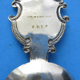 King George V And Queen Mary Tea Caddy Spoon Silver Jubilee EPNS 1935