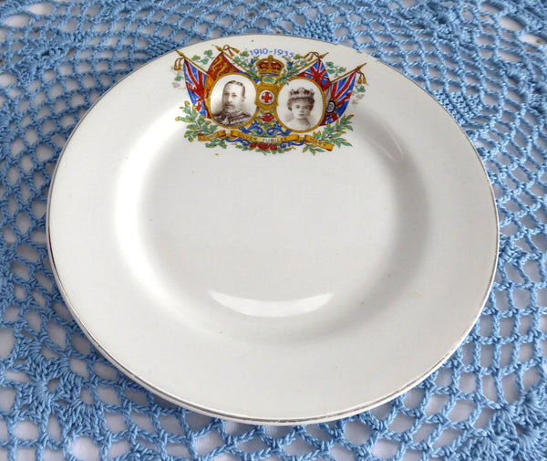 Plate King George V 1935 Silver Jubilee Plate Queen Mary England 6.75 Inches