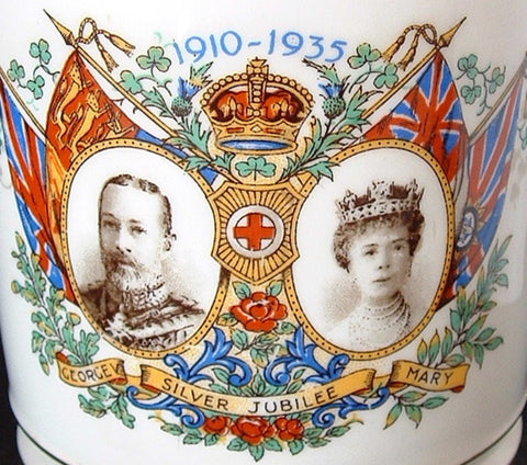 Mug King George V Queen Mary England Silver Jubilee 1935 Royal Commemo –  Time Was Antiques