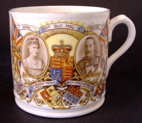 King George V Mug England Silver Jubilee Queen Mary 1935 Royal Souvenir