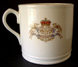King George V Mug England Silver Jubilee Queen Mary 1935 Royal Souvenir