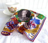 King Edward VIII 1937 Coronation Handkerchief Souvenir Royal Memorabilia Original Tag