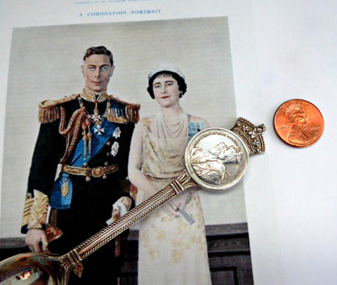 Coronation Spoon King George VI Queen Elizabeth 1937 Royal Commemorative
