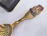 King George VI Queen Elizabeth Coronation Tea Caddy Spoon 1937 Tea Scoop