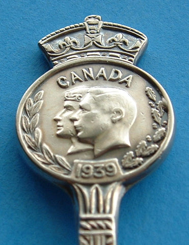 King George VI Queen Elizabeth Spoon Canada Visit 1939 Souvenir