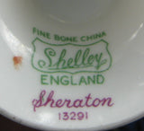 Shelley Gainsborough Sheraton Cup And Saucer Blue England Bone China
