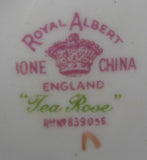 Royal Albert Sugar and Creamer Yellow Tea Rose English 1940s