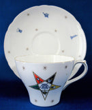 Shelley Eastern Star Cup And Saucer Pole Star New Cambridge Shape 1940s