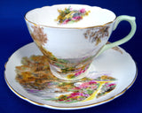 Shelley England Heather Cup and Saucer New Cambridge England 1940s