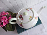 Teapot Shelley China Globe Shape Empress Floral Bouquet Tea Pot 1940s
