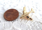 14kt Gold Airplane Charm Pendant 1960s Souvenir 14k Gold Charm 2.2 Grams