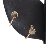 Bohemian Garnet Cluster Earrings Sterling Silver Gold Vermeil Vintage 1950s January Birthstone