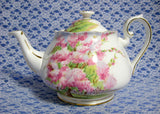 Teapot Royal Albert Blossom Time 1950s England Bone China Tea Pot