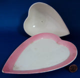 Royal Winton Grimwades Pink Heart Shape Cheese Wedge Georgia 1950s
