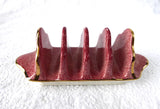 Toast Rack Royal Winton Grimwades Pink Mottled Marble 4 Slice 1950s