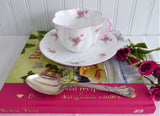 Cup and Saucer Shelley Dainty Bridal Rose 1950s Teacup Rose Spray