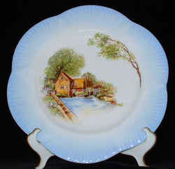 Shelley England Dinner Plate Blue Old Mill Dainty 11 Inch Charger Dinner Party