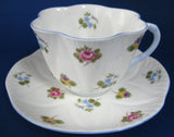 Cup and Saucer Shelley Dainty Rose Pansy Forget Me Nots 1950s Teacup