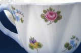 Cup and Saucer Shelley Dainty Rose Pansy Forget Me Nots 1950s Teacup