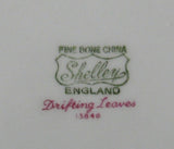 Shelley Drifting Leaves Gainsborough Shape Luncheon Plate 8 Inches