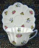 Shelley Cup And Saucer Rose Pansy Forget Me Nots Stratford 1950s