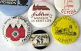 Lapel Badges England Pinback Buttons Collection Lot of 7 Cobtree Elton England 1930-1950