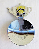Chrome Tea Caddy Spoon 4 O Clock Bowl Teapot Finial 1950s Ingleton Enamel