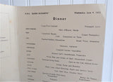 Cunard White Star Lines RMS Queen Elizabeth 1952 Dinner Menu Original