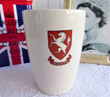 Beaker Queen Elizabeth II Coronation Cup 1953 Nelson Ware White Horse Of Kent