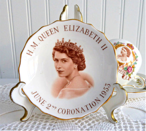 Queen Elizabeth II Coronation 1953 Bowl Dish Tuscan Gorgeous Photo