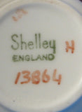 Shelley China Miniature Cup And Saucer Blue Charm Canterbury Shape 1956-1966