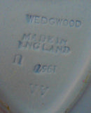 Wedgwood Jasperware 3 Graces Heart Dish Blue And White Acorn Border