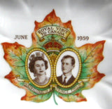 Shelley Dish Queen Elizabeth II Dainty Canada Visit 1959 Royal Visit Canadian Souvenir