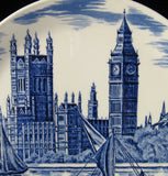 Blue Transferware Big Ben Commemorative Plate 1959 Johnson Brothers