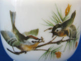 King Egg Coddler Birds Royal Worcester 1960s Wren Finches Birds Double