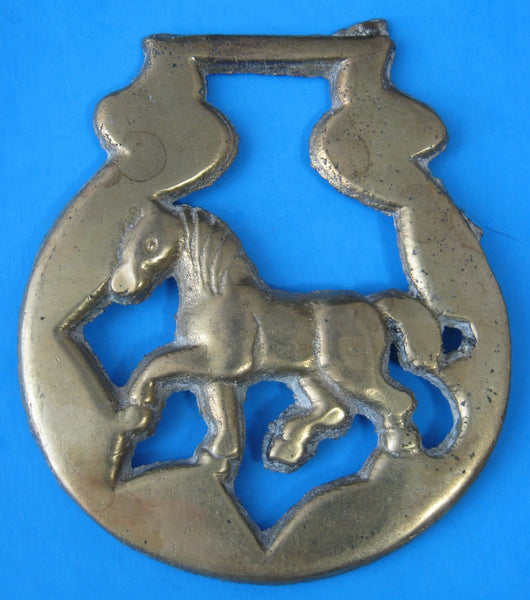Horse Brass Walking Horse English Pub Brass 1960s Tourist Brass Pub Brass