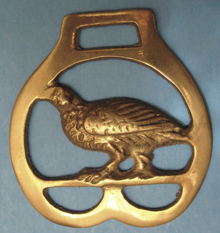 Partridge Grouse English Horse Brass Pub Brasses Bird 1960s Game Bird Tourist