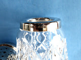 Muffineer Sterling Silver Top Sugar Shaker Lead Crystal 1962 Sugar Caster English Hallmarked