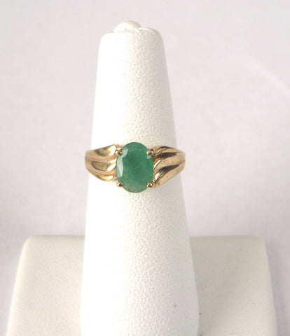 Emerald 10K Gold Mens Ring | 6.6 Grams – FrostNYC
