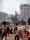 Tin Souvenir Tray Metal Buckingham Palace Bands Queen's Guards 1970s