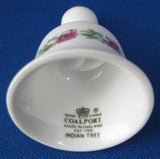 Coalport Indian Tree Miniature Bell English Bone China 1970s Mini Collectible Bell
