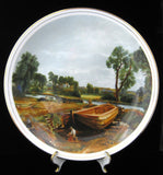 Charger Plate Constable Boat Buiding Near Flatford Mill 1970s Fenton England