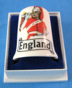 Thimble Royal Horse Guards England Mint In Box 1970s Sewing Souvenir