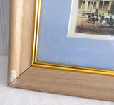 Framed Admiralty Victorian London Print Framed Matted Glass Litho
